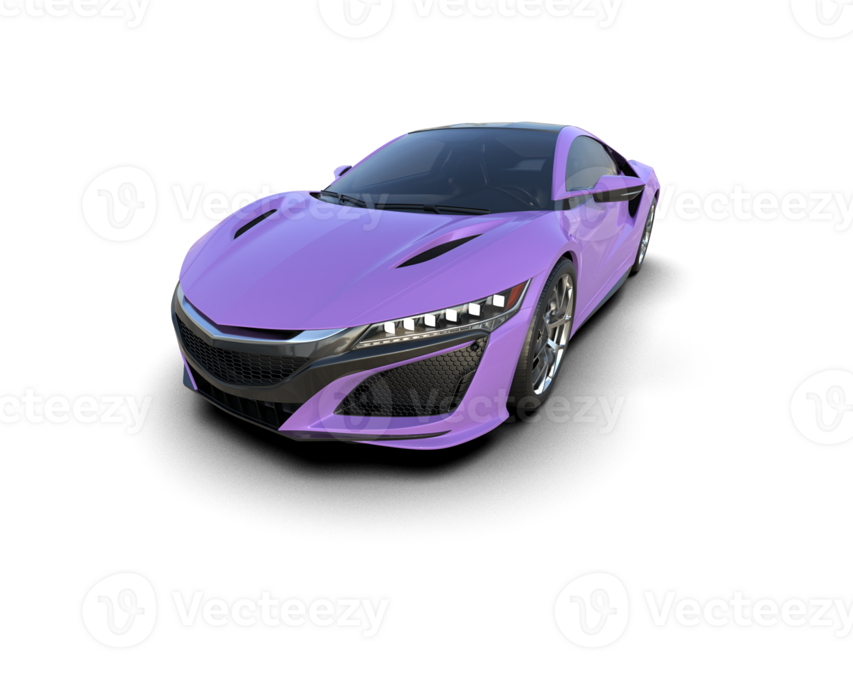 Realistic sport car isolated on background. 3d rendering - illustration png