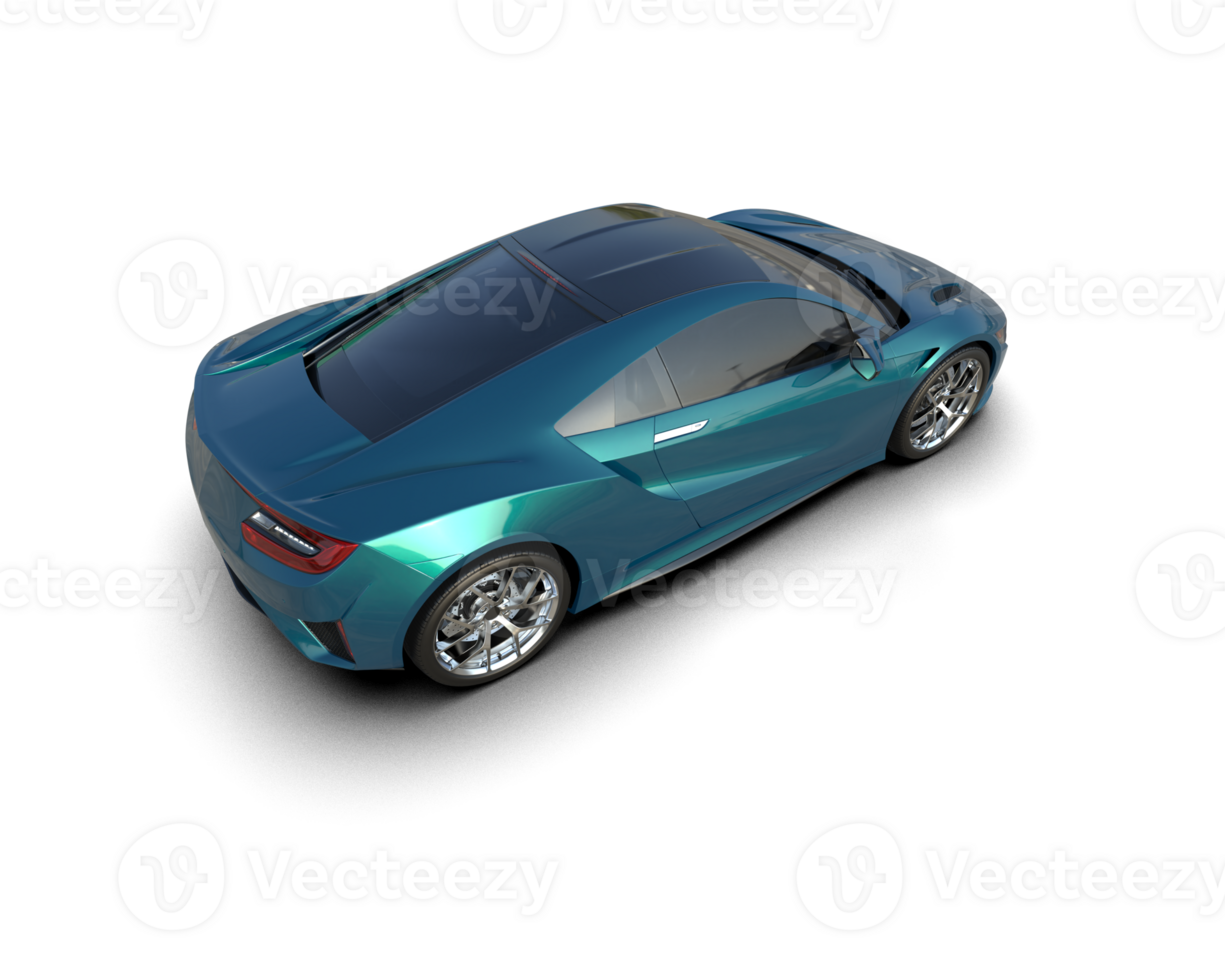 Realistic sport car isolated on background. 3d rendering - illustration png