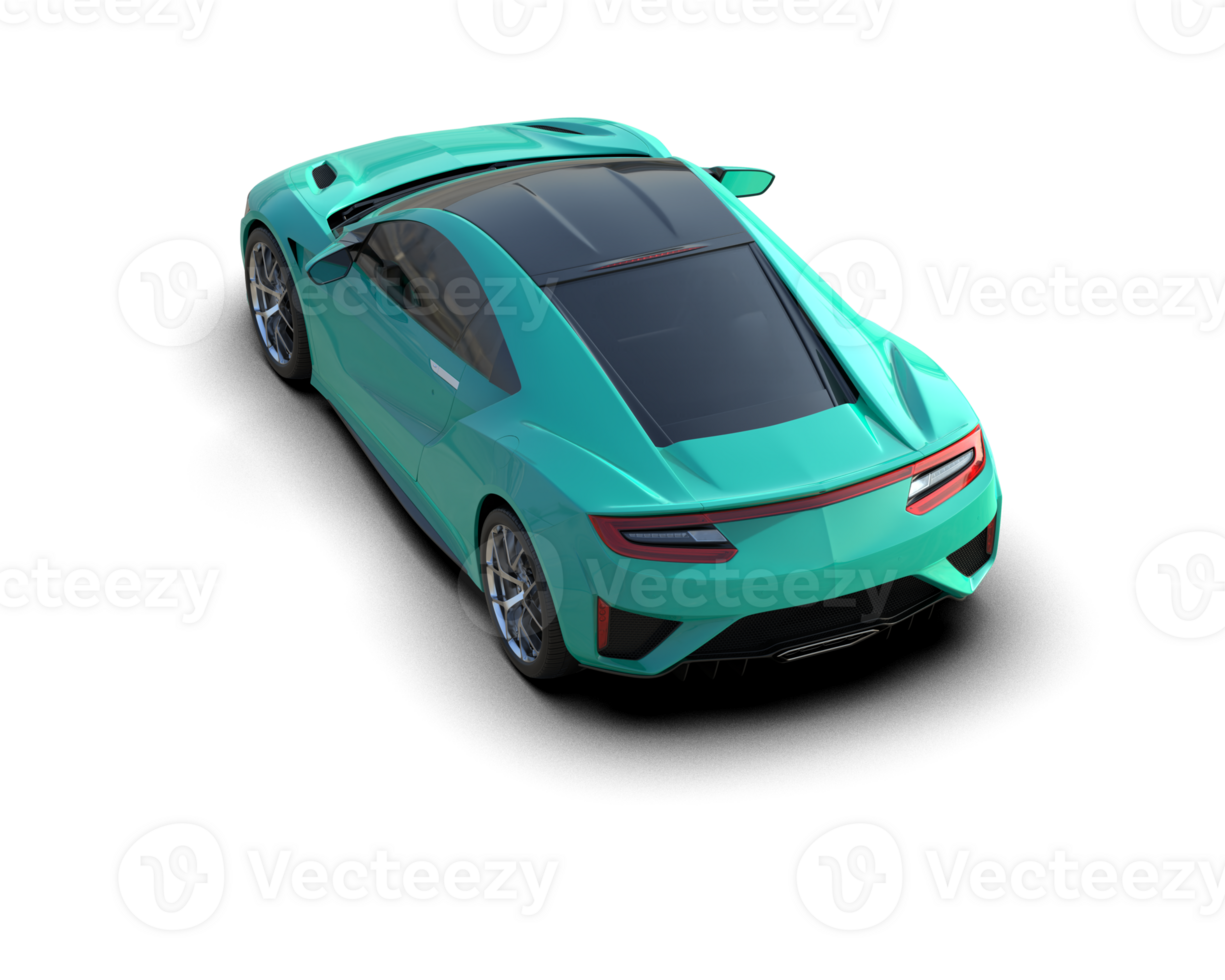Realistic sport car isolated on background. 3d rendering - illustration png