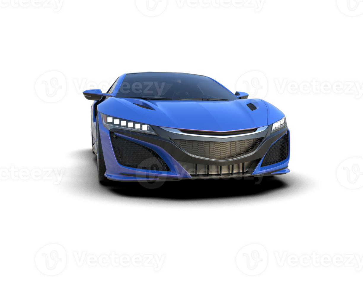 Realistic sport car isolated on background. 3d rendering - illustration png