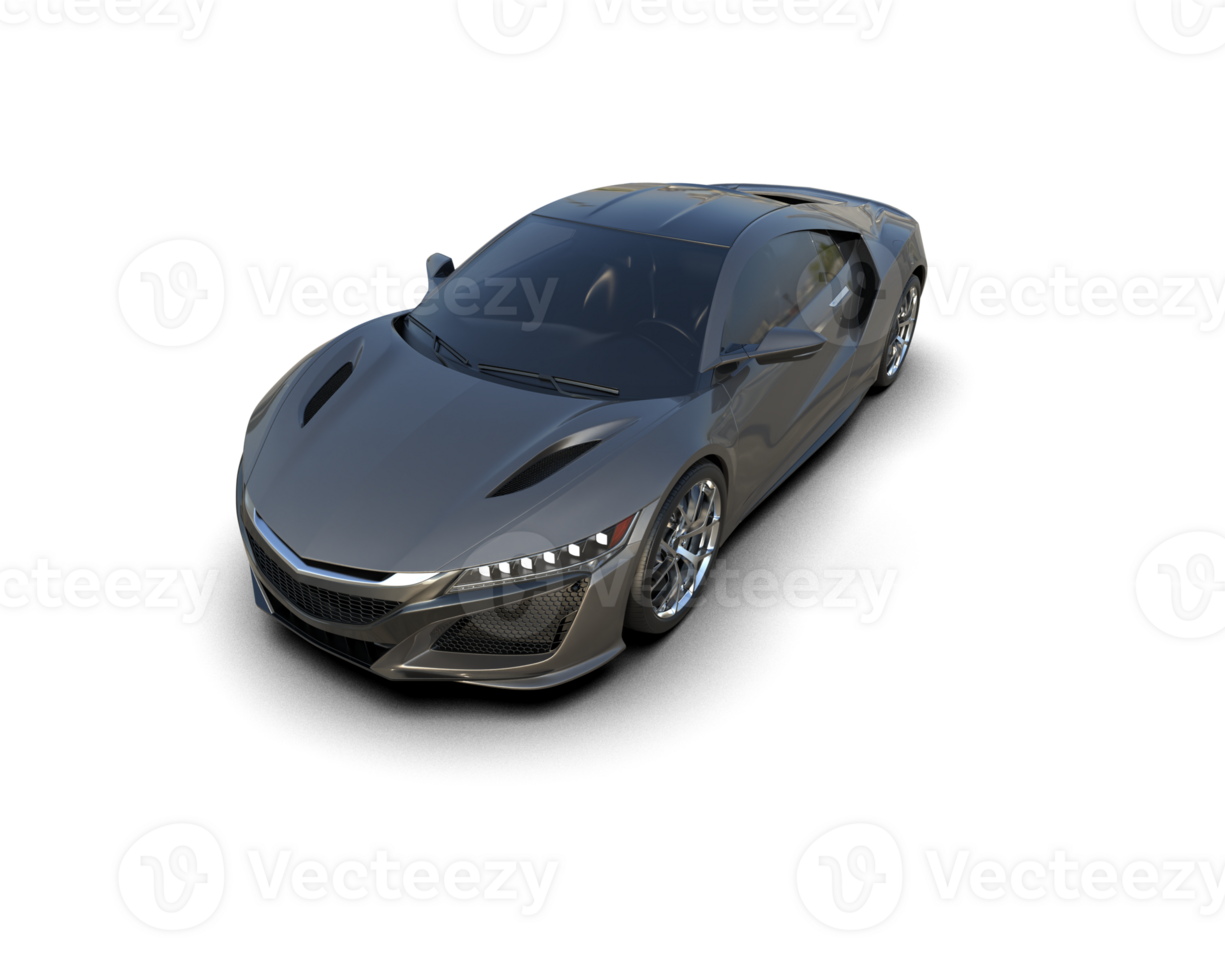 Realistic sport car isolated on background. 3d rendering - illustration png