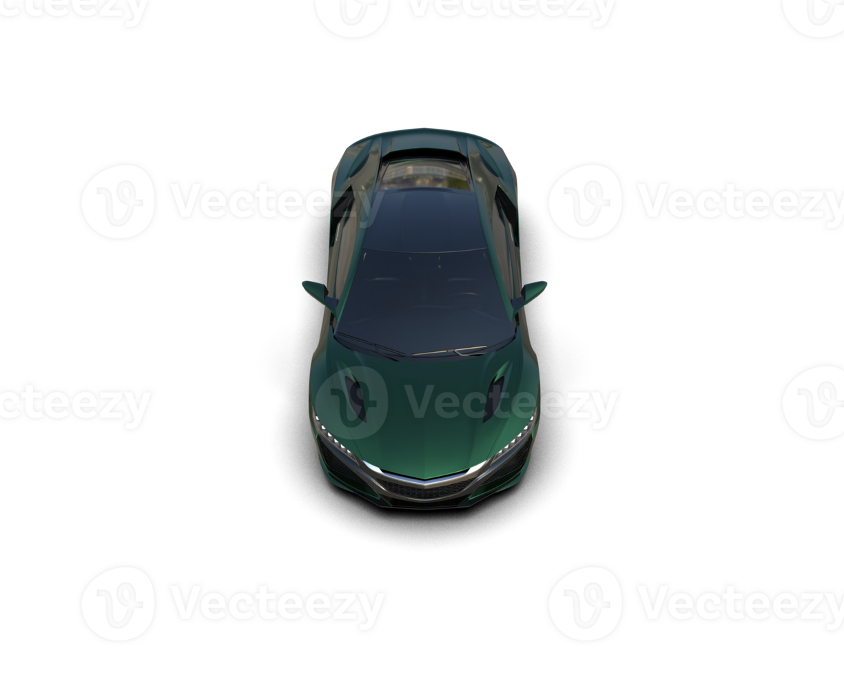 Realistic sport car isolated on background. 3d rendering - illustration png