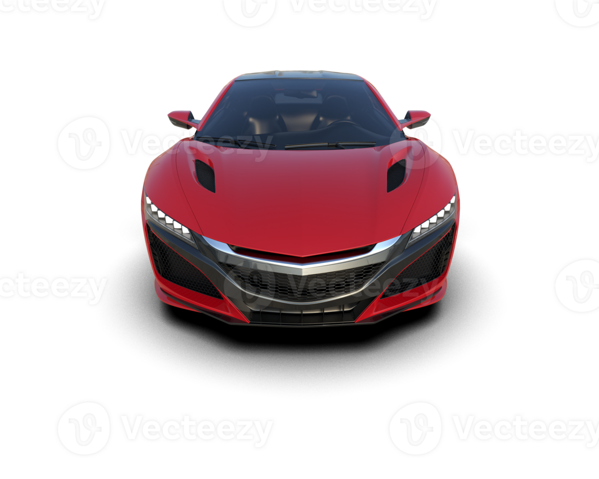 Realistic sport car isolated on background. 3d rendering - illustration png