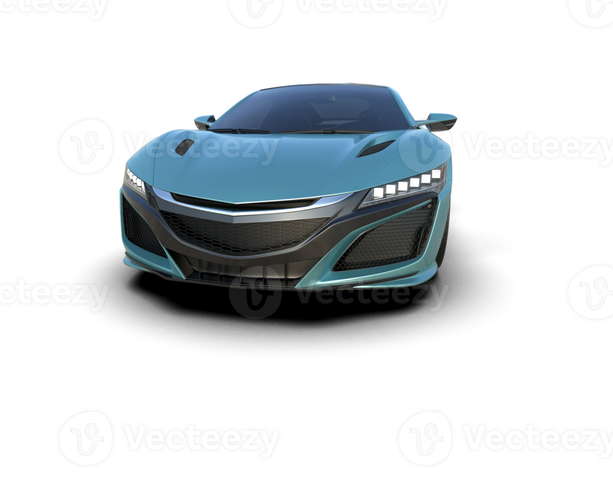 Realistic sport car isolated on background. 3d rendering - illustration png