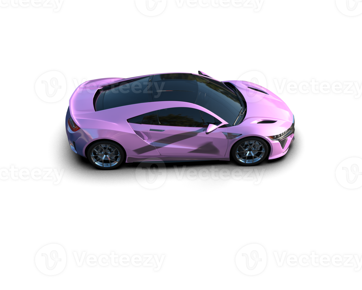 Realistic sport car isolated on background. 3d rendering - illustration png