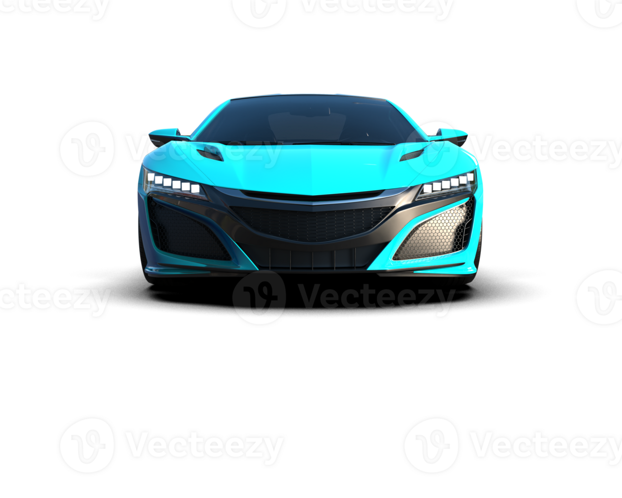 Realistic sport car isolated on background. 3d rendering - illustration png