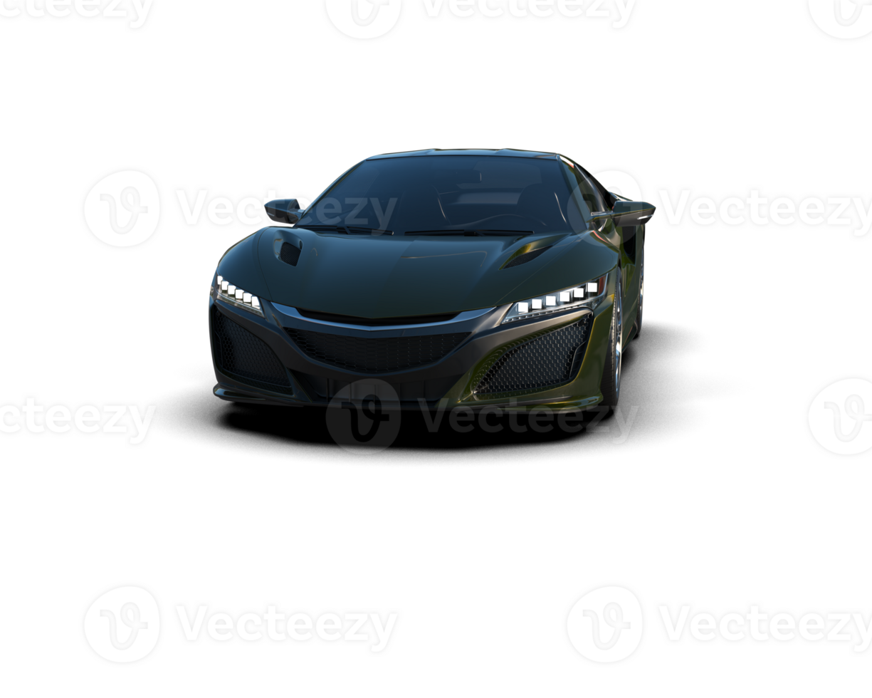 Realistic sport car isolated on background. 3d rendering - illustration png