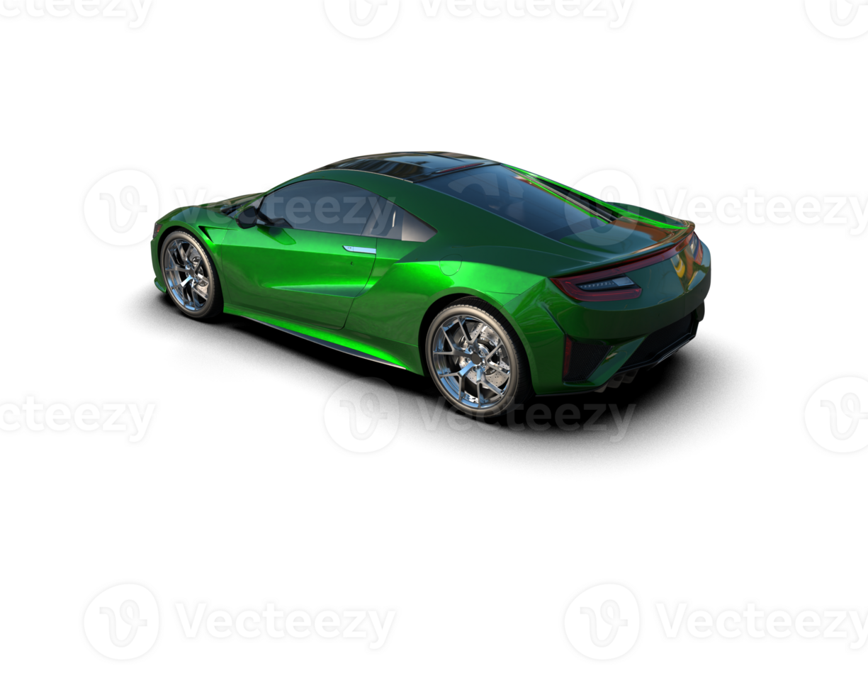 Realistic sport car isolated on background. 3d rendering - illustration png