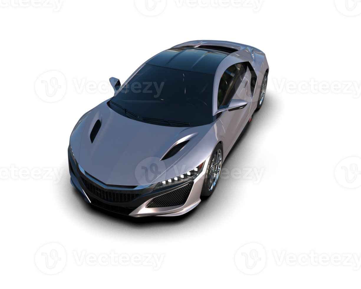 Realistic sport car isolated on background. 3d rendering - illustration png