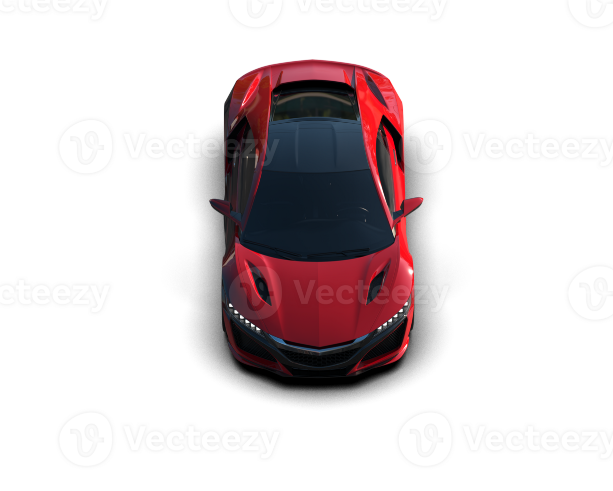 Realistic sport car isolated on background. 3d rendering - illustration png
