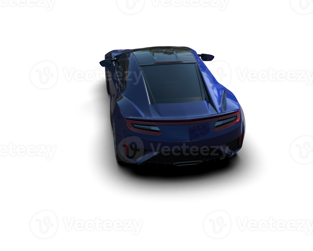 Realistic sport car isolated on background. 3d rendering - illustration png