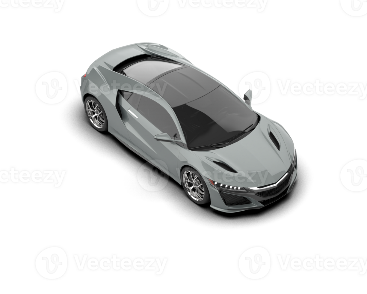 Realistic sport car isolated on background. 3d rendering - illustration png