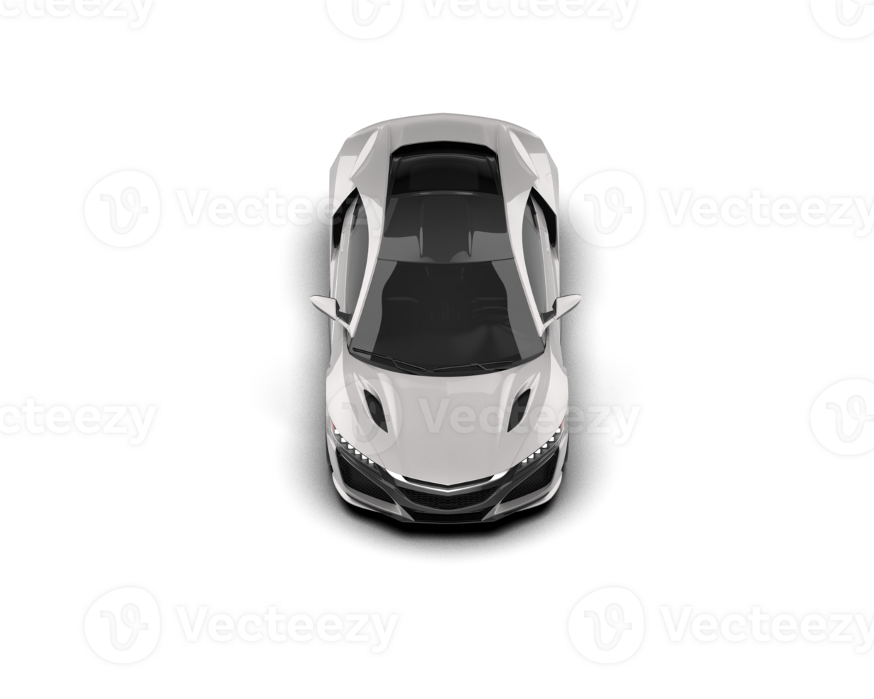 Realistic sport car isolated on background. 3d rendering - illustration png