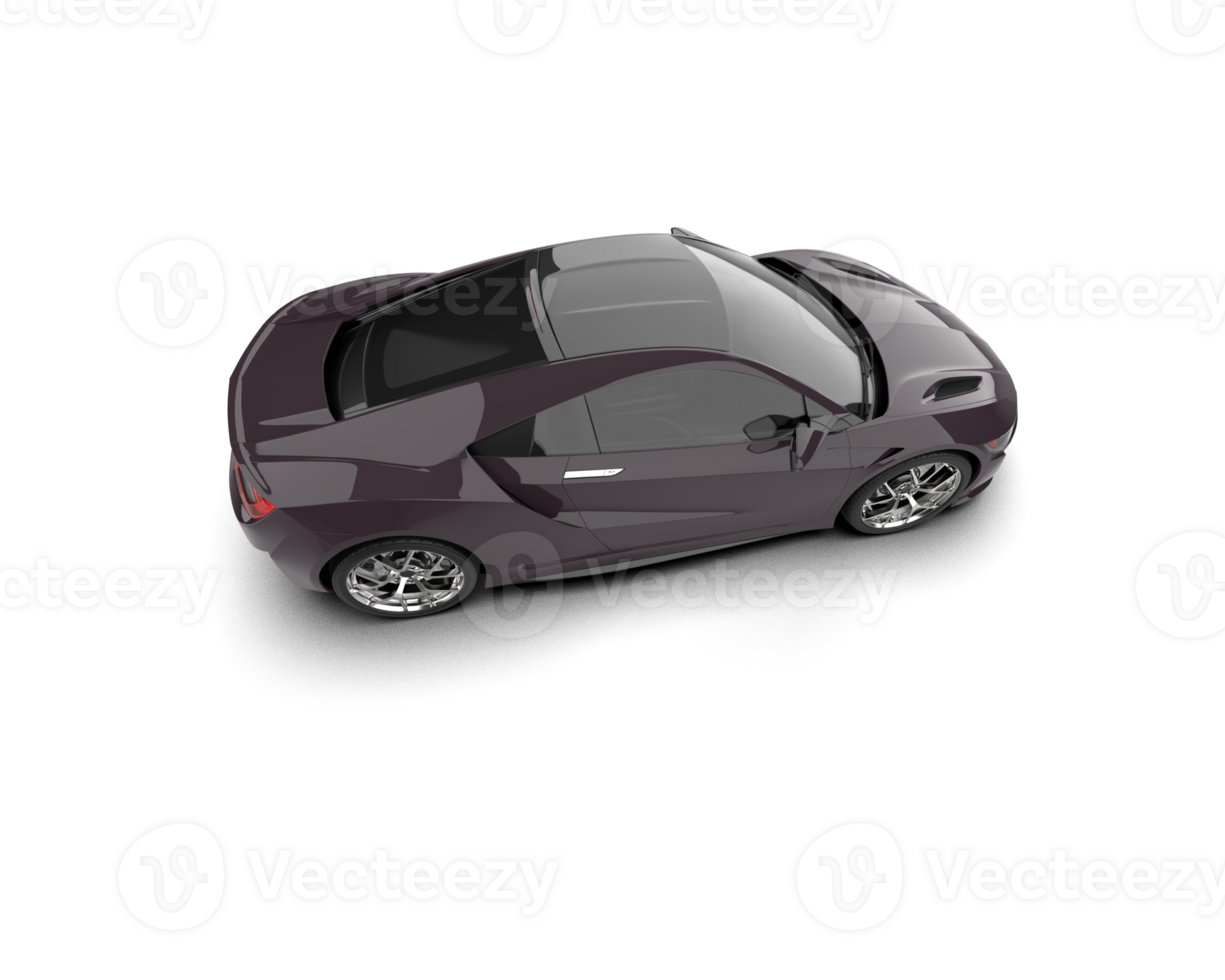 Realistic sport car isolated on background. 3d rendering - illustration png