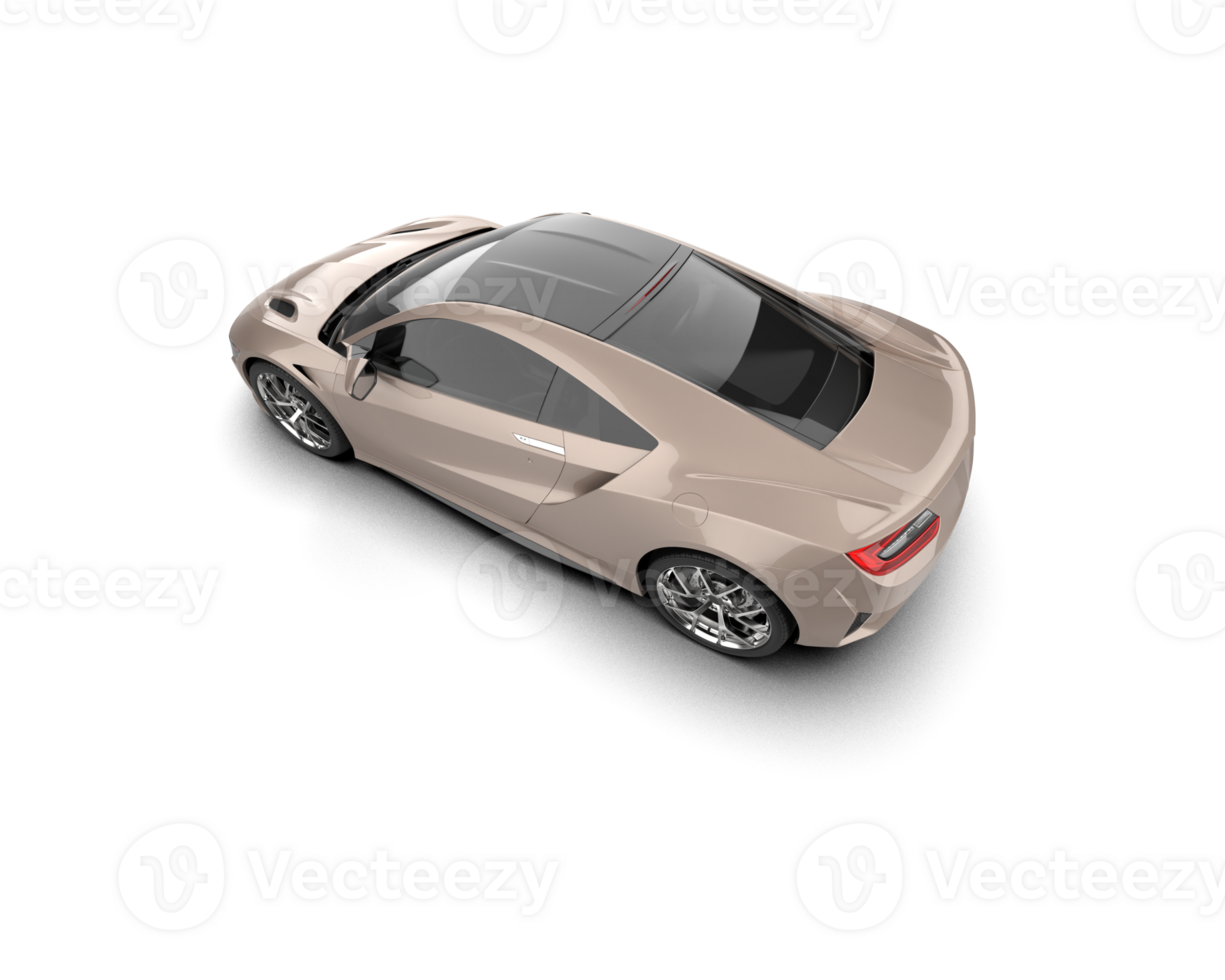 Realistic sport car isolated on background. 3d rendering - illustration png