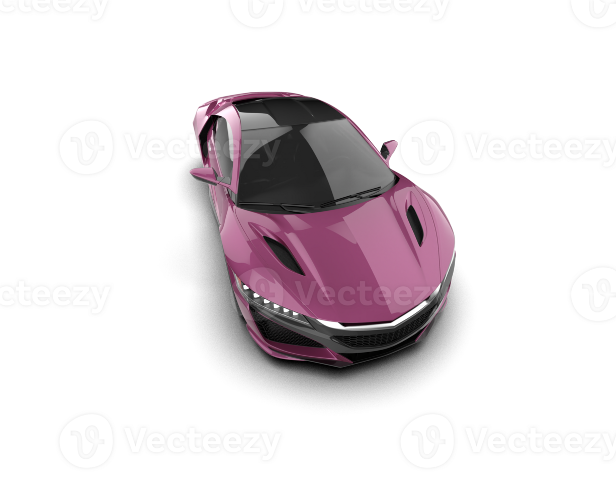 Realistic sport car isolated on background. 3d rendering - illustration png