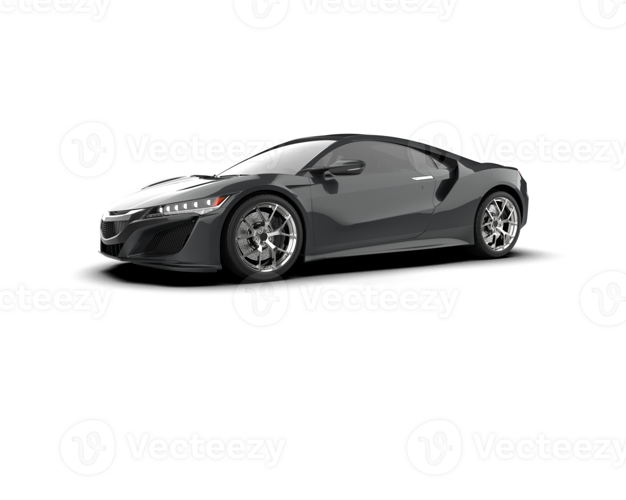 Realistic sport car isolated on background. 3d rendering - illustration png