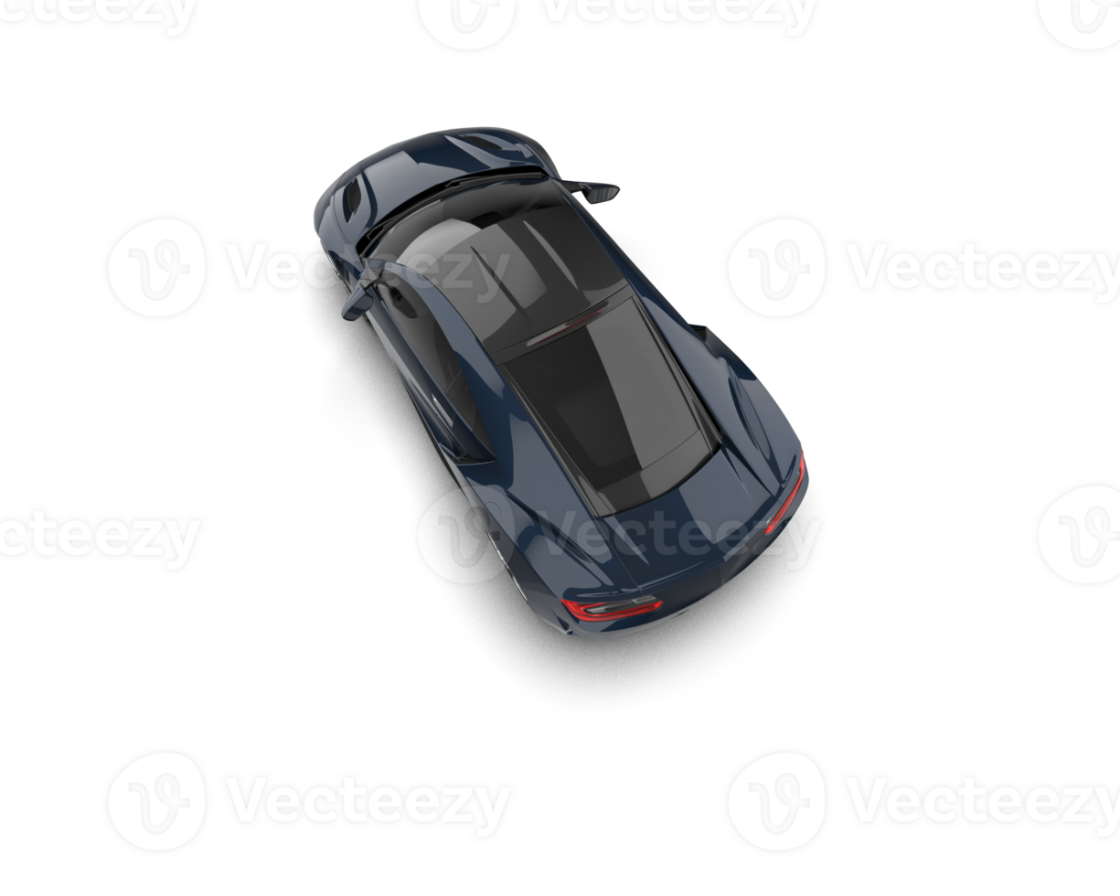 Realistic sport car isolated on background. 3d rendering - illustration png