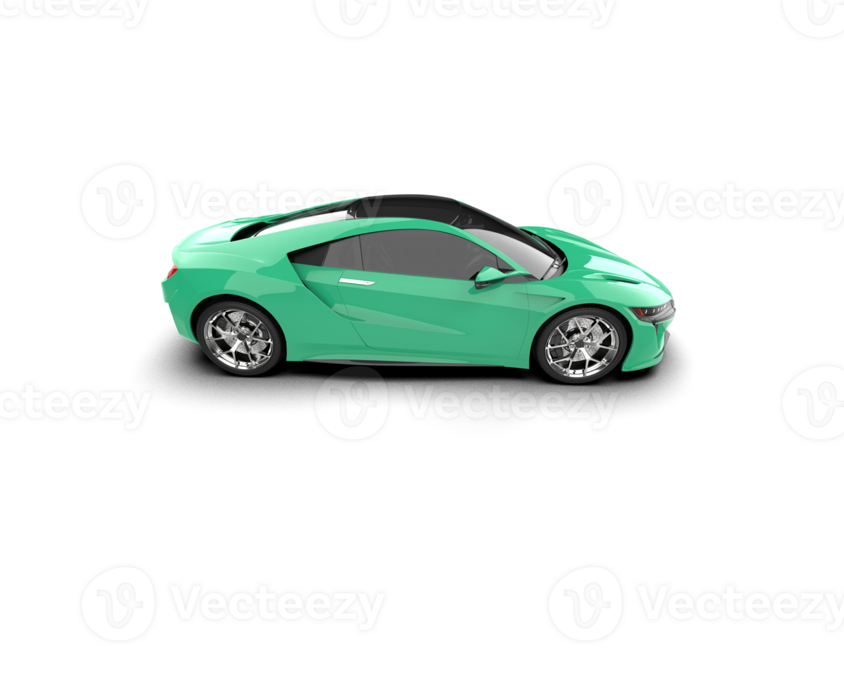 Realistic sport car isolated on background. 3d rendering - illustration png