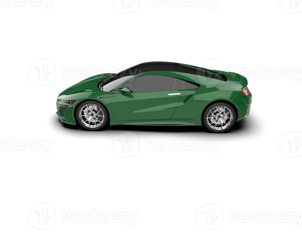 Realistic sport car isolated on background. 3d rendering - illustration png