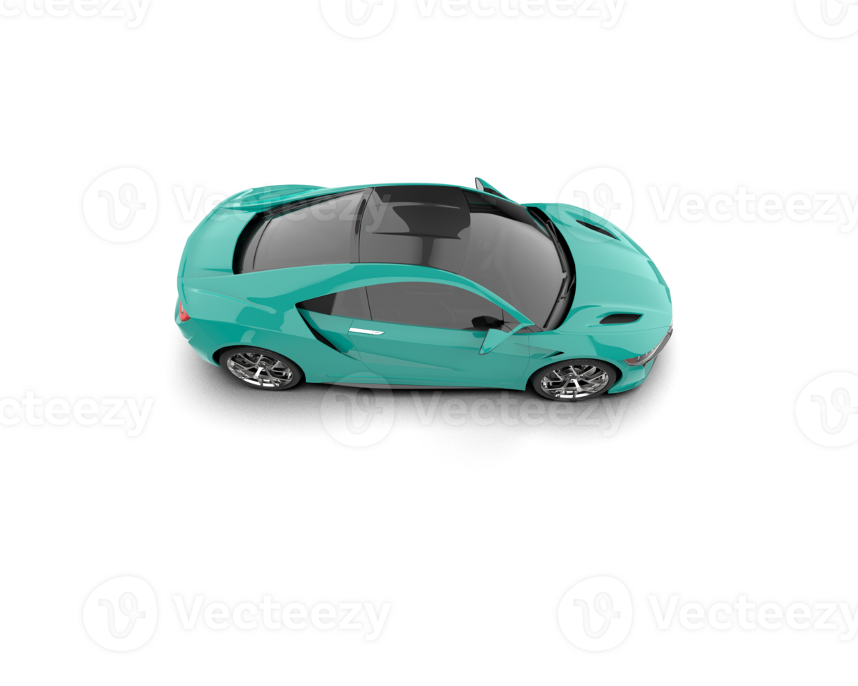 Realistic sport car isolated on background. 3d rendering - illustration png