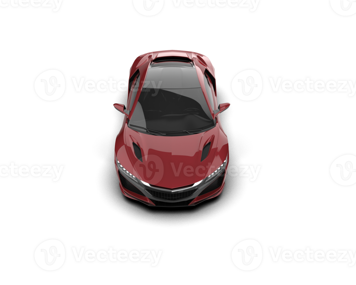 Realistic sport car isolated on background. 3d rendering - illustration png
