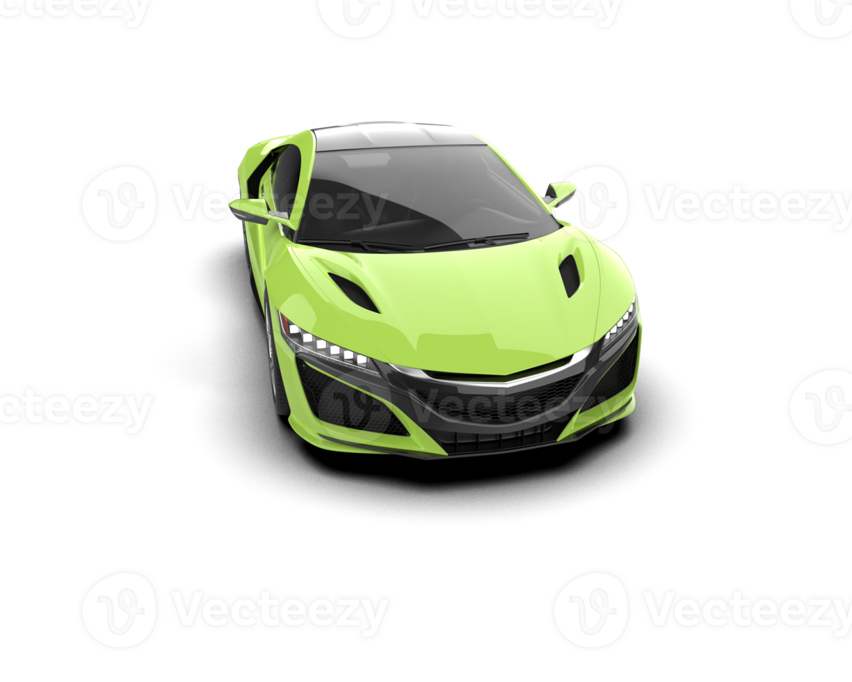 Realistic sport car isolated on background. 3d rendering - illustration png