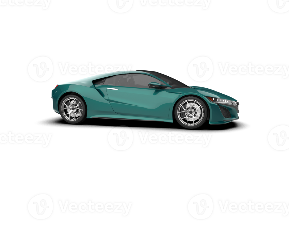 Realistic sport car isolated on background. 3d rendering - illustration png