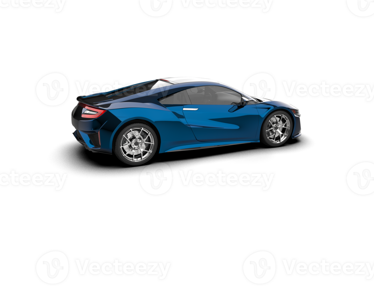 Realistic sport car isolated on background. 3d rendering - illustration png
