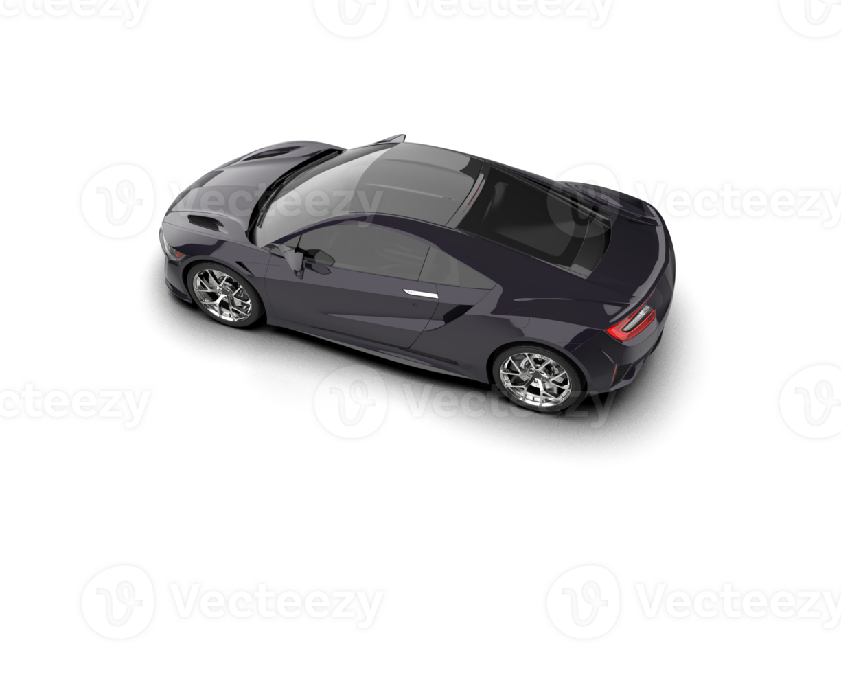 Realistic sport car isolated on background. 3d rendering - illustration png
