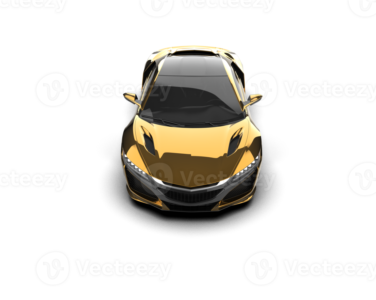 Realistic sport car isolated on background. 3d rendering - illustration png