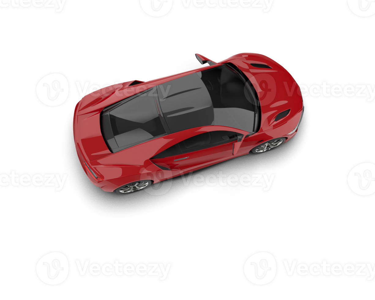 Realistic sport car isolated on background. 3d rendering - illustration png
