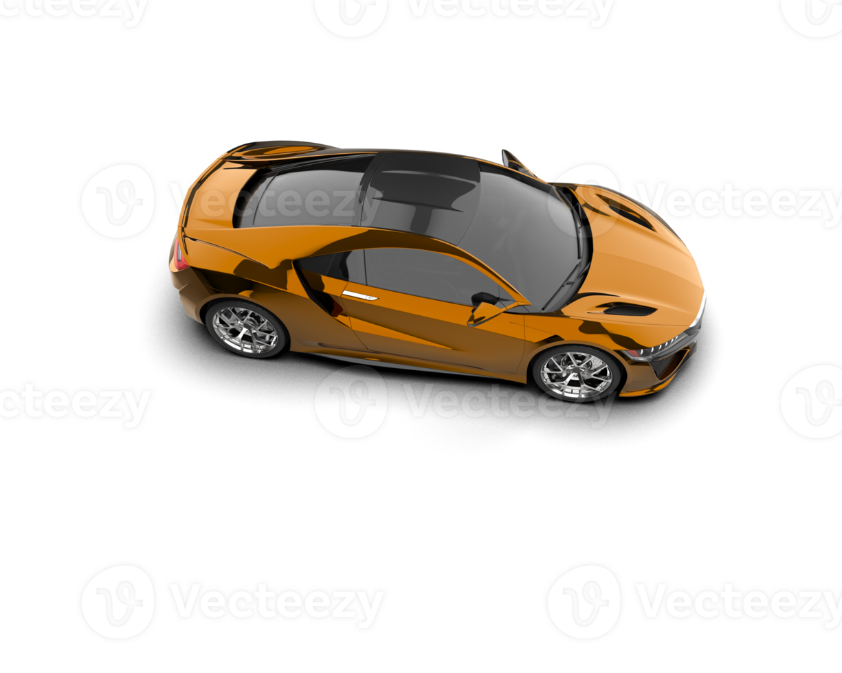 Realistic sport car isolated on background. 3d rendering - illustration png