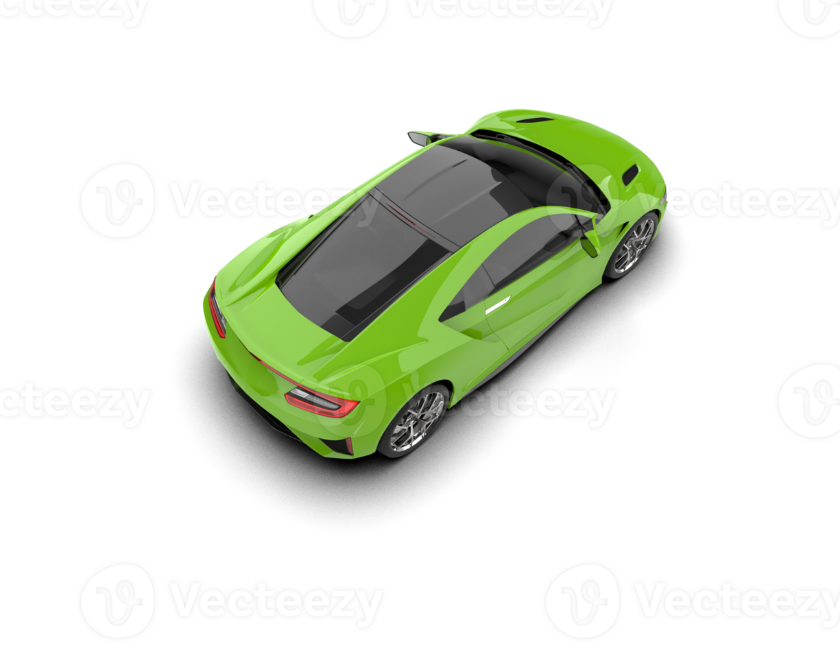 Realistic sport car isolated on background. 3d rendering - illustration png