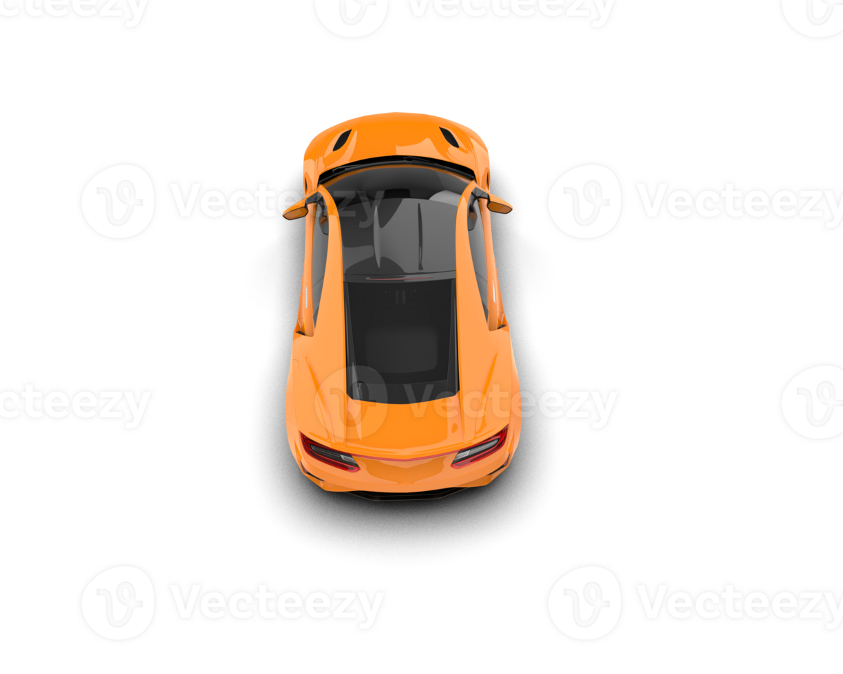 Realistic sport car isolated on background. 3d rendering - illustration png