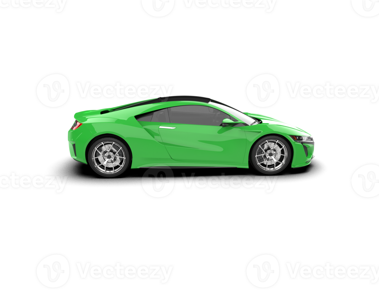 Realistic sport car isolated on background. 3d rendering - illustration png