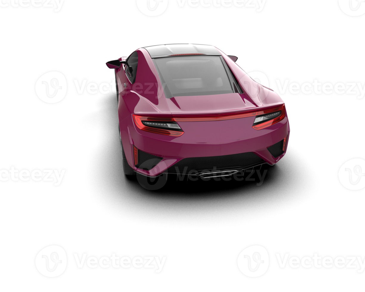 Realistic sport car isolated on background. 3d rendering - illustration png