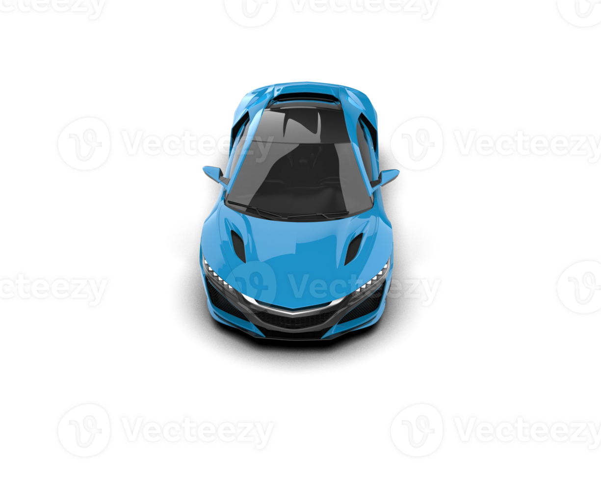 Realistic sport car isolated on background. 3d rendering - illustration png