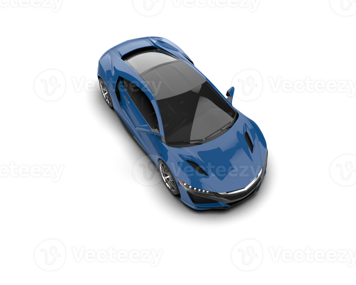 Realistic sport car isolated on background. 3d rendering - illustration png