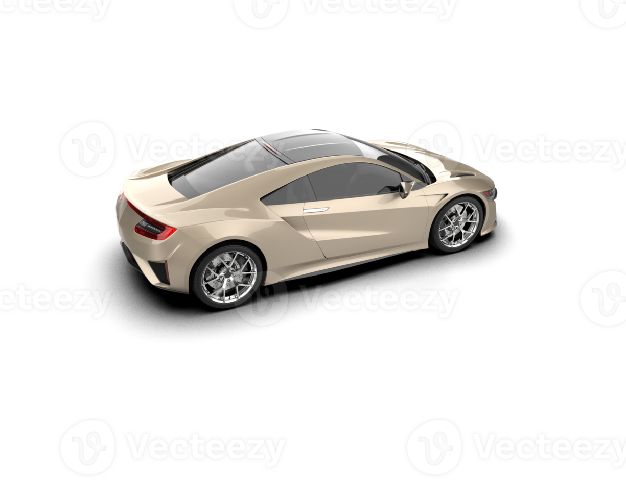 Realistic sport car isolated on background. 3d rendering - illustration png