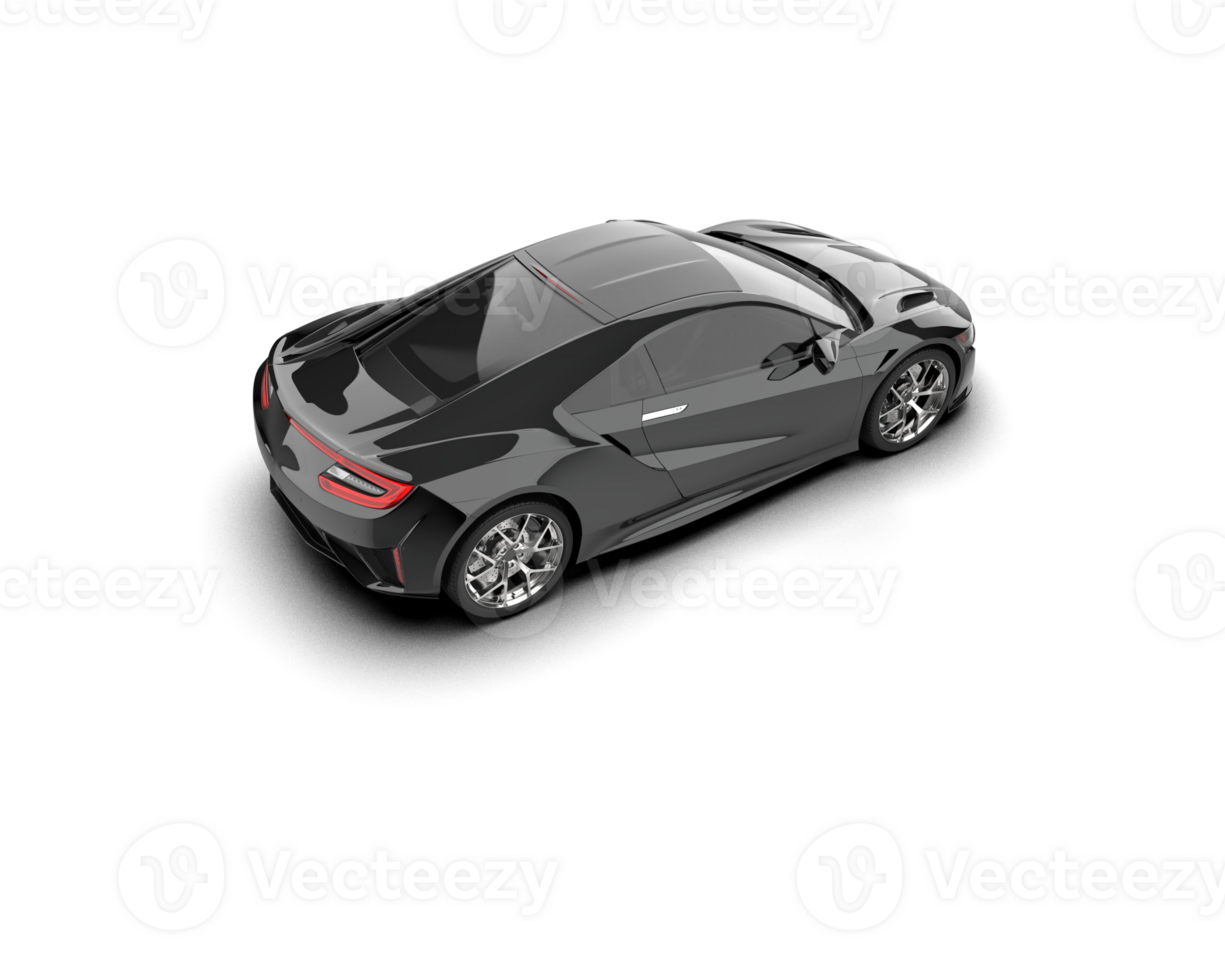 Realistic sport car isolated on background. 3d rendering - illustration png