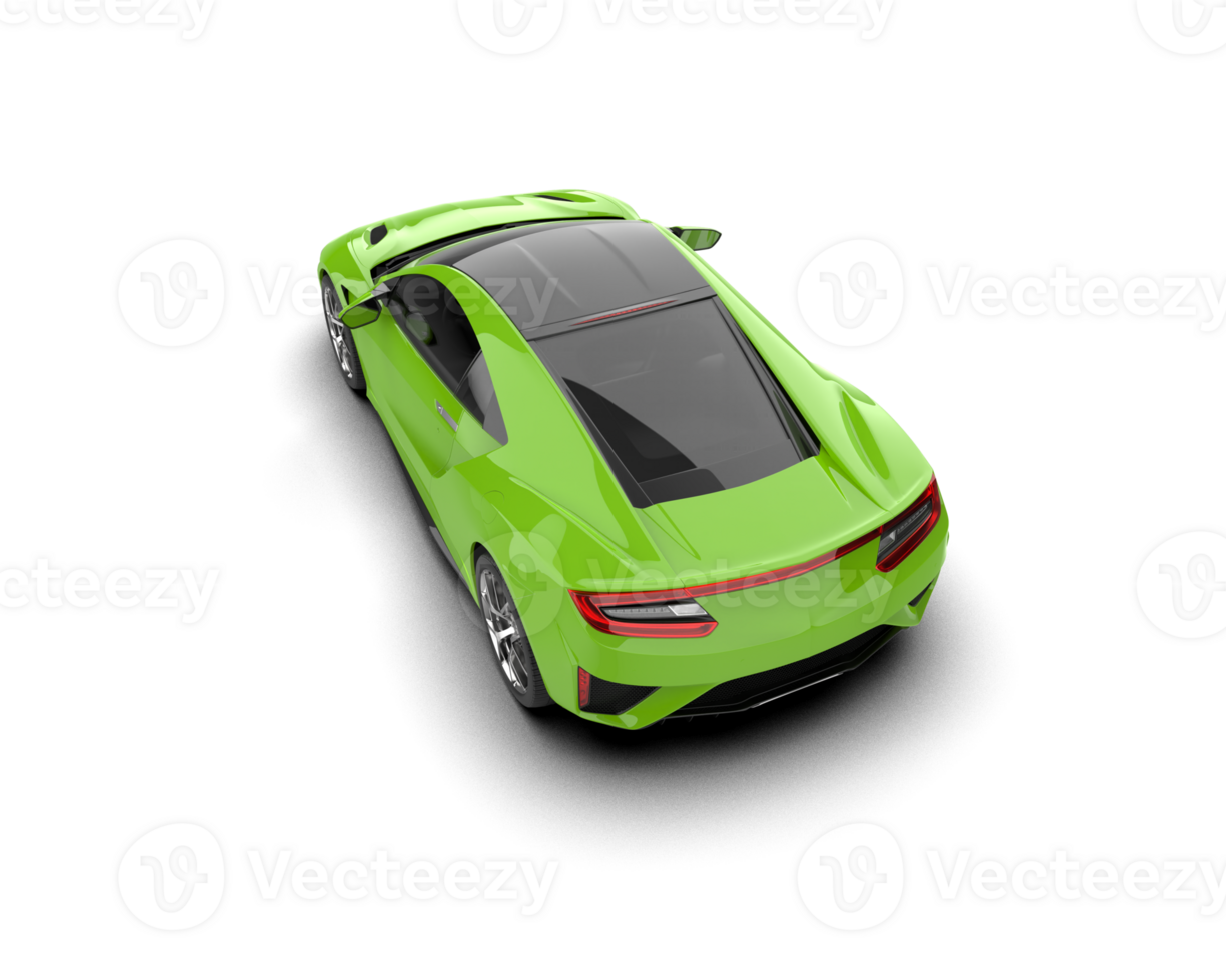 Realistic sport car isolated on background. 3d rendering - illustration png