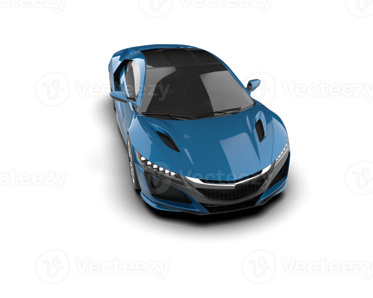Realistic sport car isolated on background. 3d rendering - illustration png