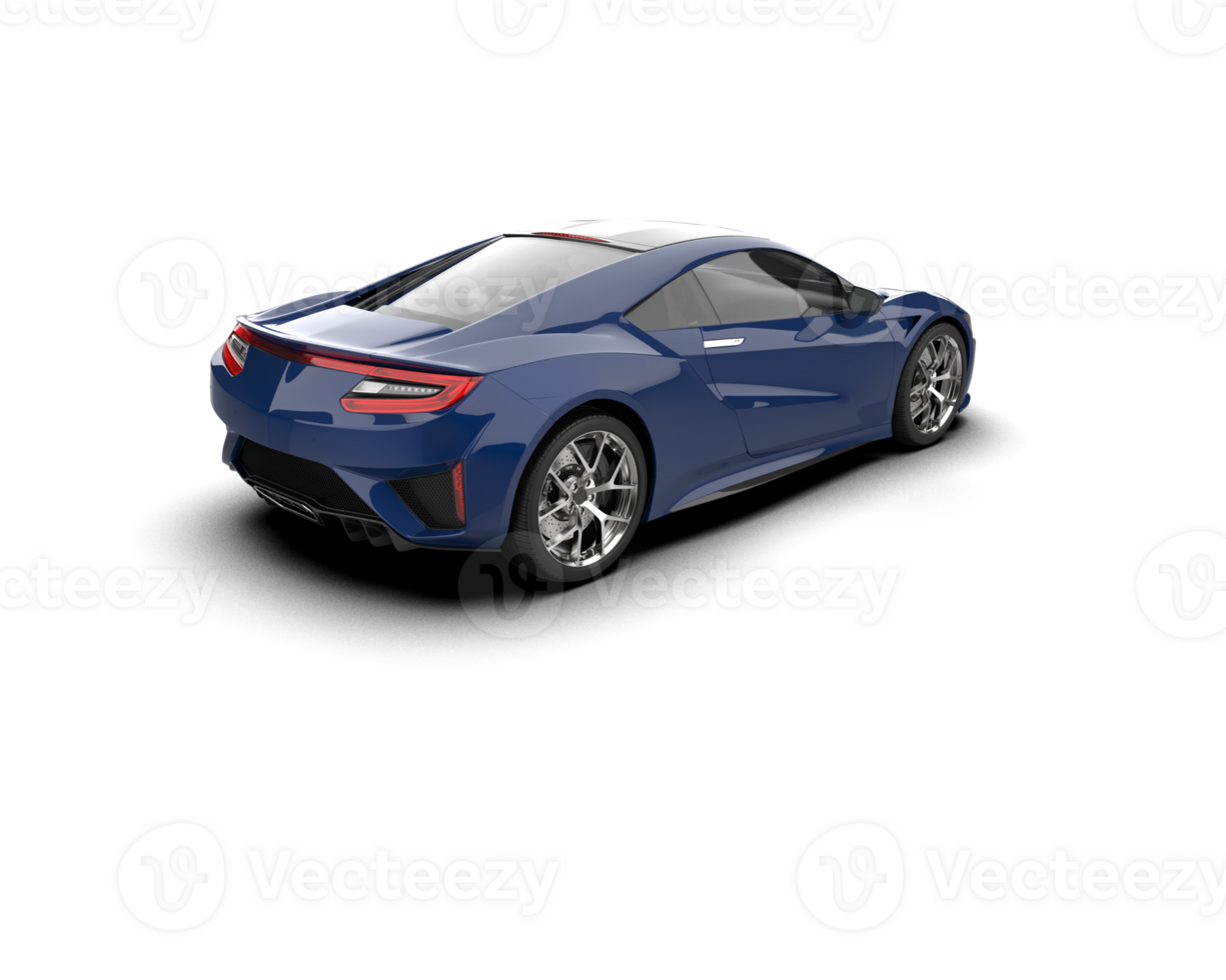 Realistic sport car isolated on background. 3d rendering - illustration png