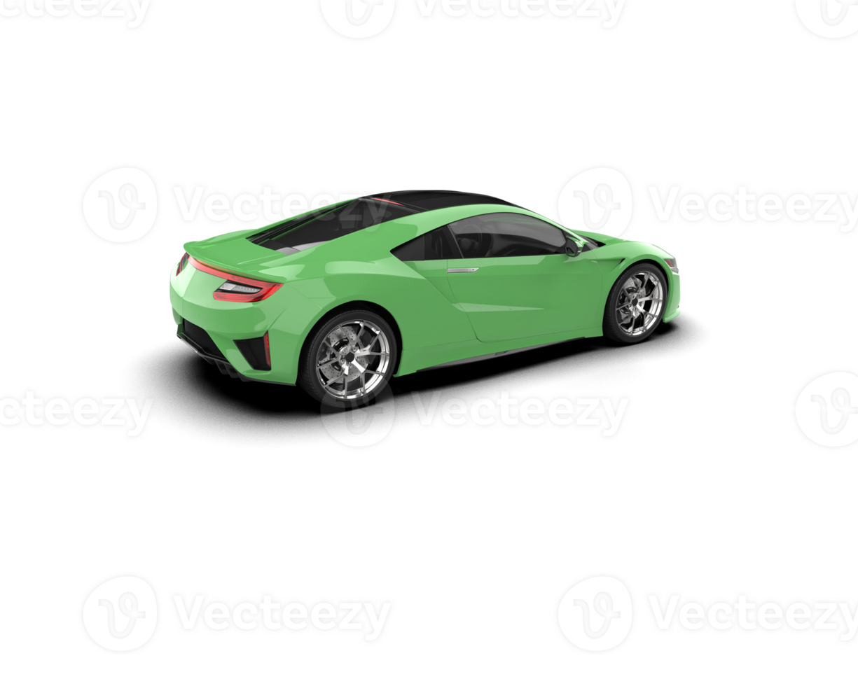 Realistic sport car isolated on background. 3d rendering - illustration png