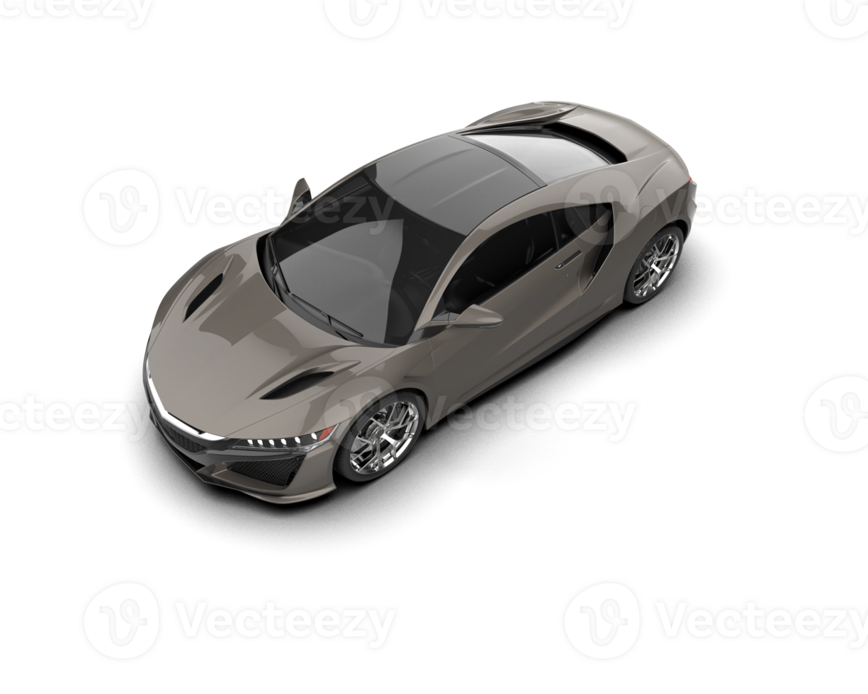 Realistic sport car isolated on background. 3d rendering - illustration png