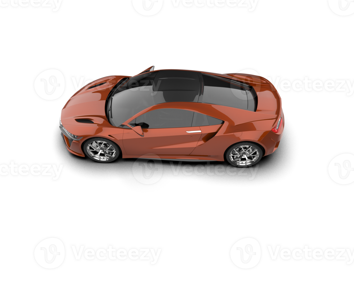 Realistic sport car isolated on background. 3d rendering - illustration png