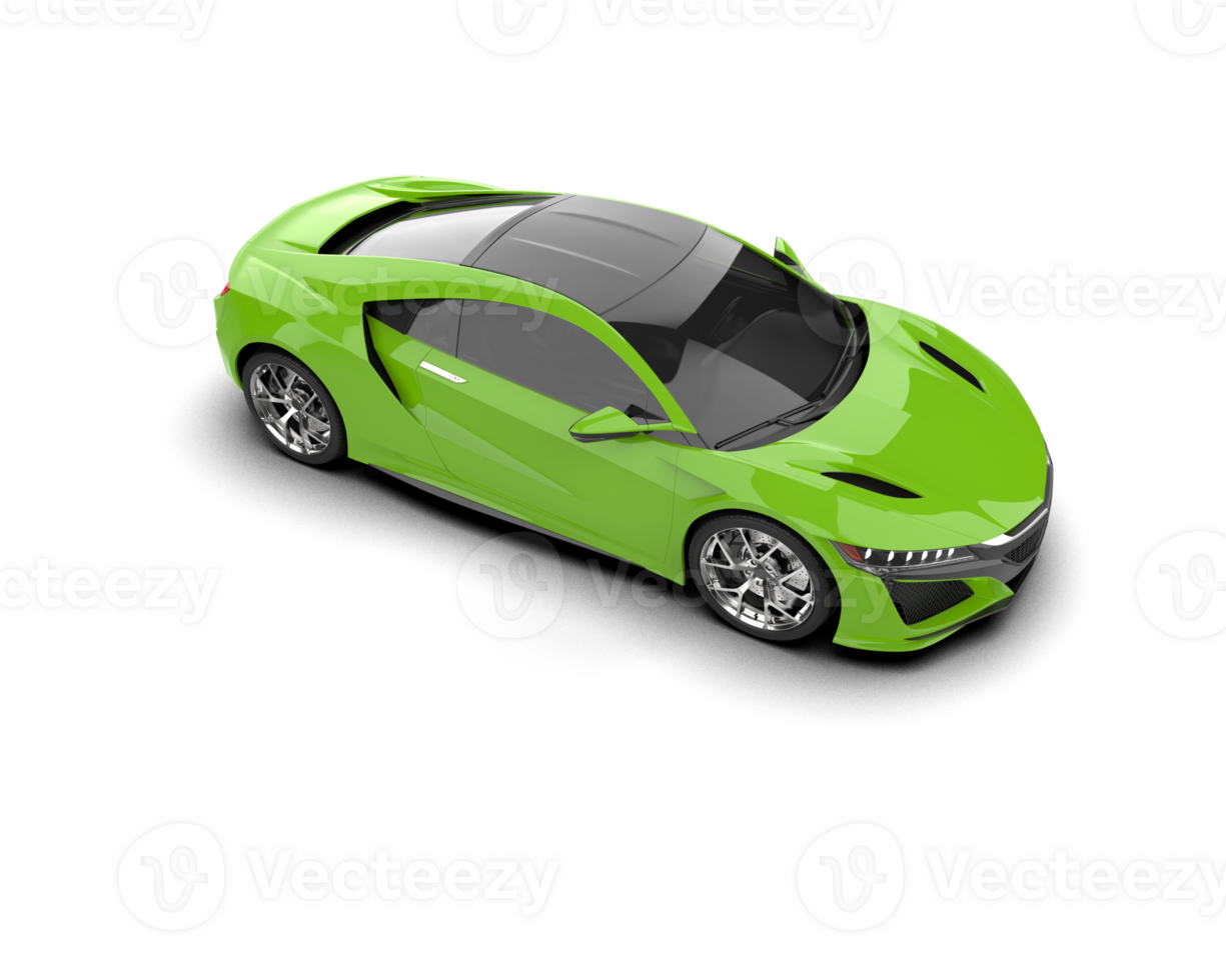 Realistic sport car isolated on background. 3d rendering - illustration png