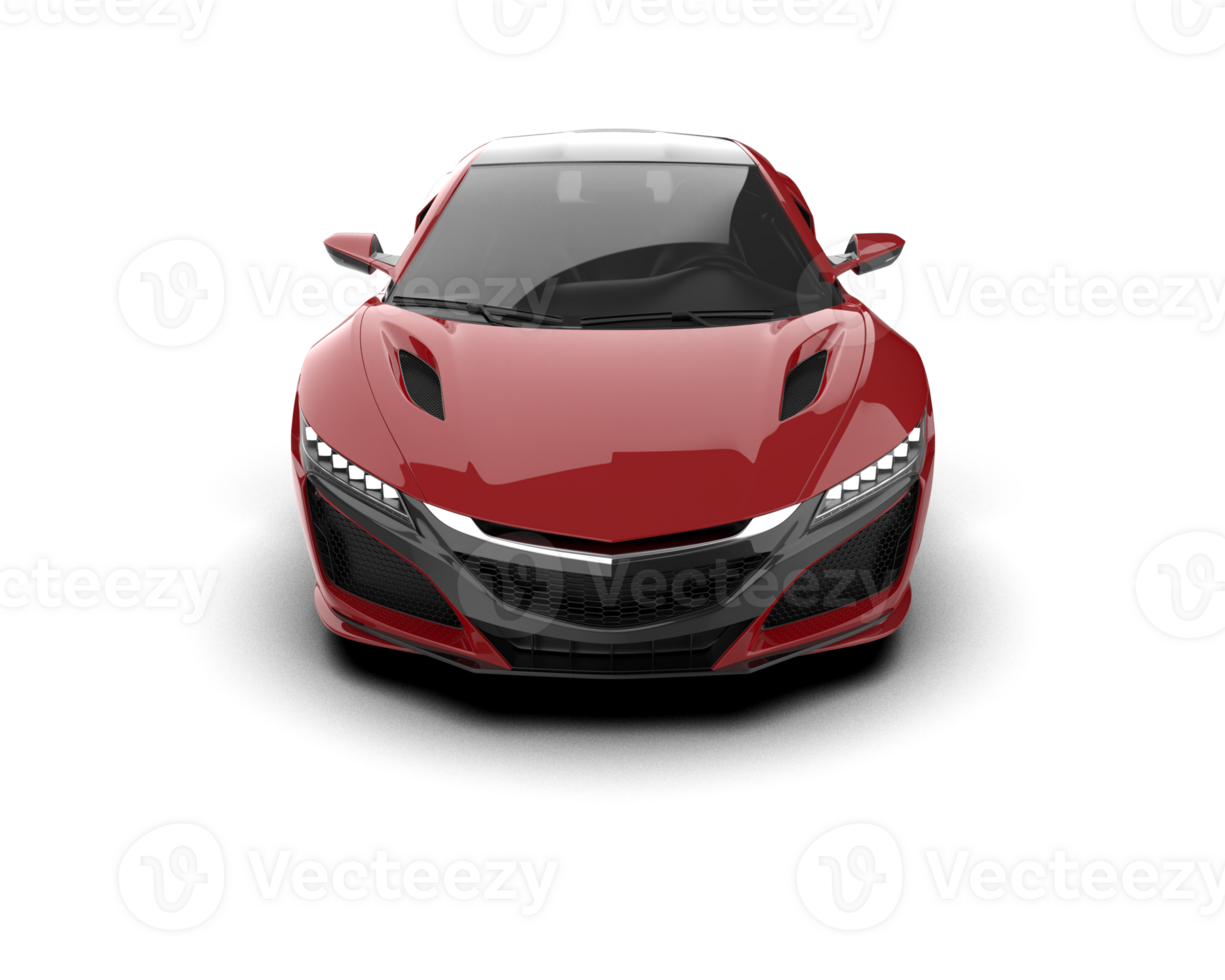 Realistic sport car isolated on background. 3d rendering - illustration png