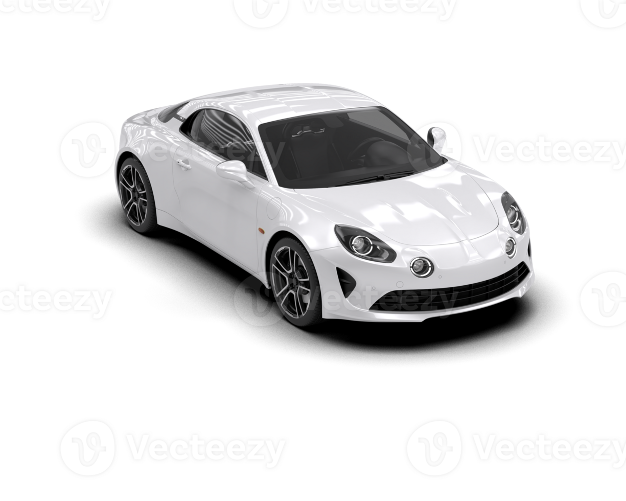 Realistic sport car isolated on background. 3d rendering - illustration png